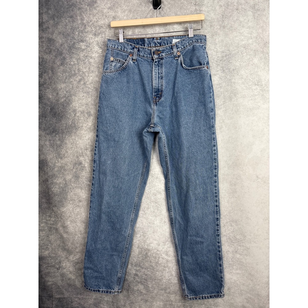 VTG Levi's 960 Orange Tab Loose Straight Leg Jeans Made in USA Juniors Size 13